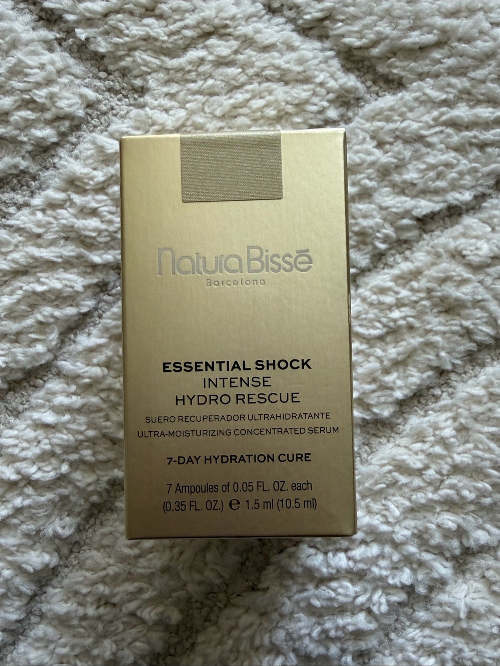 NIB NaturaBisse Barcelona Essential Shock Intense Hydro Rescue Serum 7 Ampule